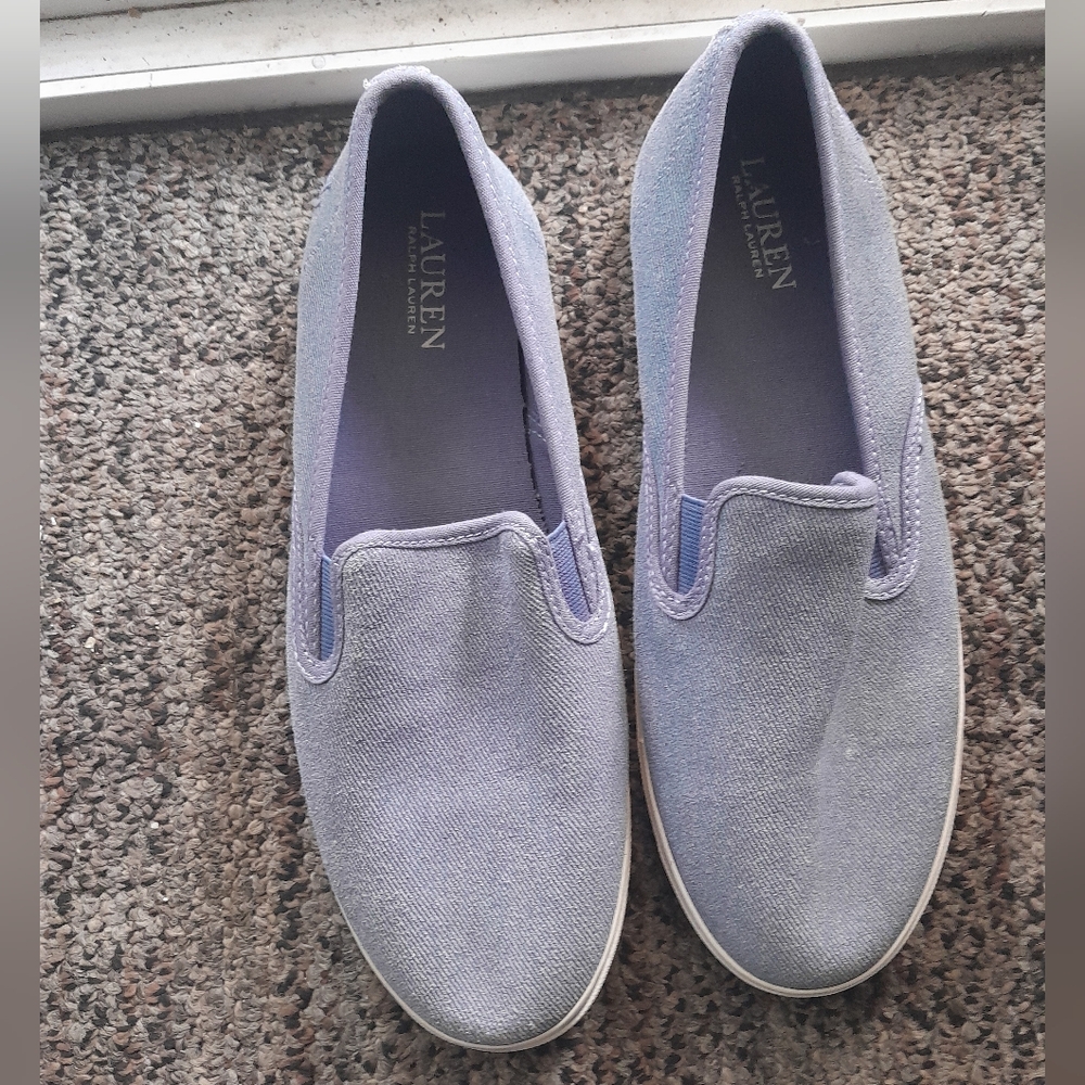 Lauren Ralph Lauren Janis Blue Slip-On Sneakers
